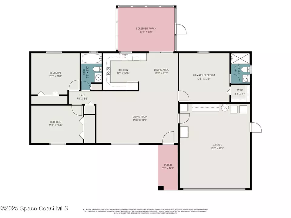 Floorplan - 1337 Briarwood Ct, Rockledge, FL 32955 photo 1 of 1
