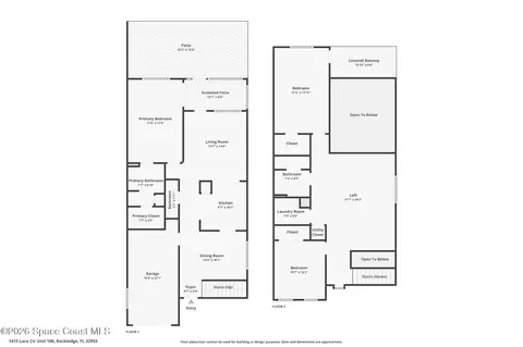 Floorplan - 1415 Lara Cir #106, Rockledge, FL 32955 photo 2 of 2