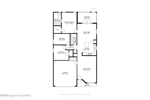 Floorplan - 1069 S Fork Cir, Melbourne, FL 32901 photo 1 of 3