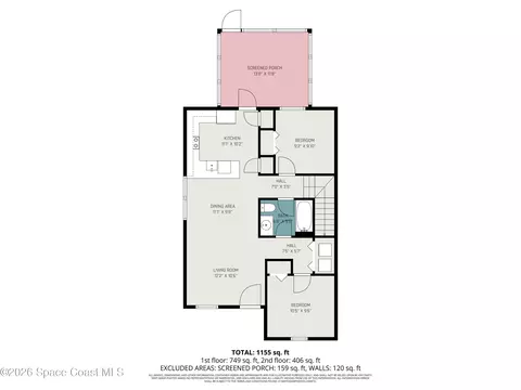 Floorplan - 1010 Luminary Cir #101, Melbourne, FL 32901 photo 2 of 4