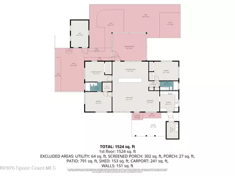 Floorplan - 925 Samar Rd, Cocoa Beach, FL 32931 photo 1 of 2
