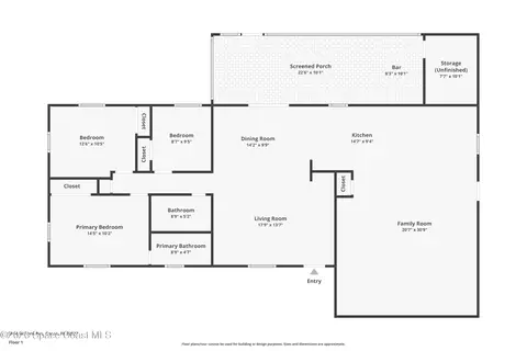 Floorplan - 5950 Ackard Ave, Cocoa, FL 32927 photo 1 of 1