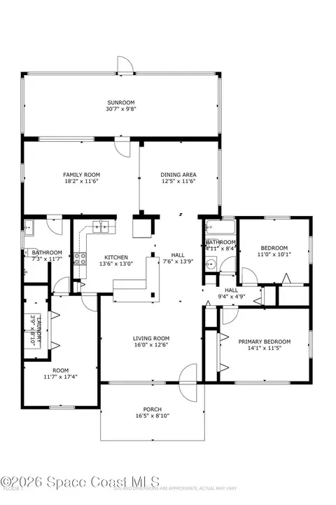 Floorplan - 545 Westminster Ave, Melbourne, FL 32935 photo 2 of 3