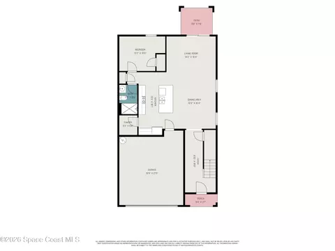 Floorplan - 966 Trinity St, Rockledge, FL 32955 photo 1 of 4