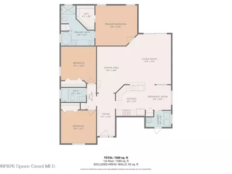 Floorplan - 3293 Cloudberry Pl, Melbourne, FL 32940 photo 2 of 2