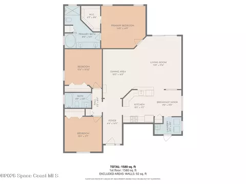 Floorplan - 3293 Cloudberry Pl, Melbourne, FL 32940 photo 1 of 2