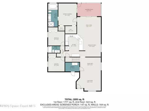 Floorplan - 3403 Cloudberry Pl, Melbourne, FL 32940 photo 1 of 2