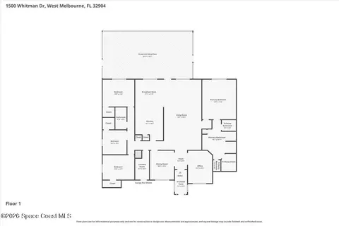 Floorplan - 1500 Whitman Dr, Melbourne, FL 32904 photo 2 of 2