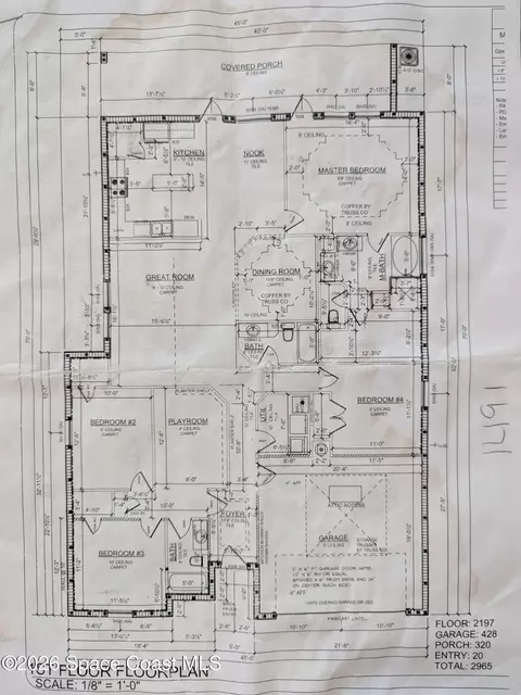 Floorplan - 1491 Bourke Ln, Melbourne, FL 32940 photo 1 of 1