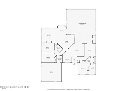 Floorplan - 730 Palmer Way, Melbourne, FL 32940 photo 1 of 1