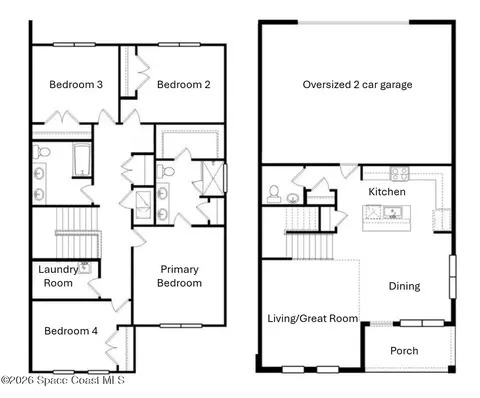 Floorplan - 6943 Five Oaks Dr, Harmony, FL 34773 photo 1 of 1