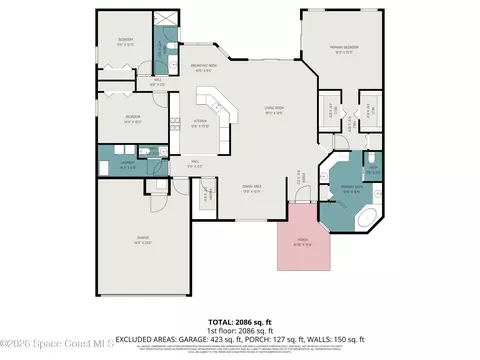 Floorplan - 1502 Tralee Bay Ave, Melbourne, FL 32940 photo 1 of 2