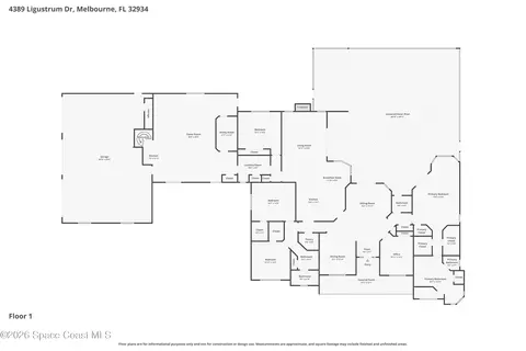 Floorplan - 4389 Ligustrum Dr, Melbourne, FL 32934 photo 1 of 2