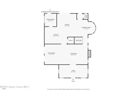 Floorplan - 2105 Mac Farland Dr, Cocoa, FL 32922 photo 2 of 5