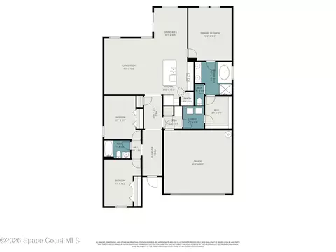 Floorplan - 5550 Bakewell Pl, Saint Cloud, FL 34771 photo 1 of 1