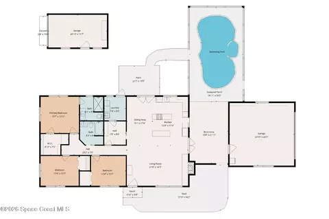 Floorplan - 3480 Turtle Mound Rd, Melbourne, FL 32934 photo 1 of 1