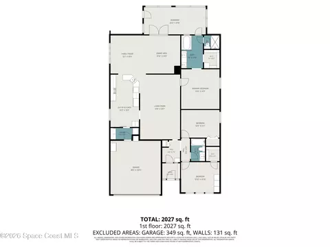 Floorplan - 4670 Blackmore Ct, Melbourne, FL 32934 photo 1 of 2