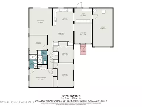 Floorplan - 956 Beechfern Ln, Rockledge, FL 32955 photo 1 of 1