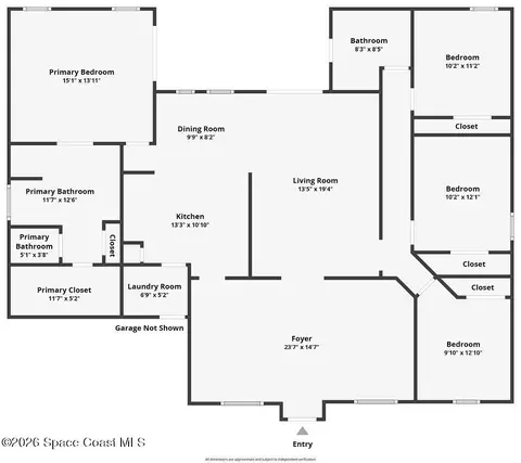 Floorplan - 443 Cobblewood Dr, Rockledge, FL 32955 photo 2 of 2