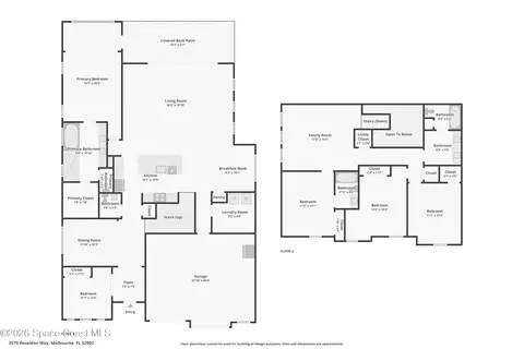 Floorplan - 3579 Poseidon Way, Melbourne, FL 32903 photo 1 of 1