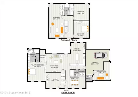 Floorplan - 4357 Ligustrum Dr, Melbourne, FL 32934 photo 1 of 1