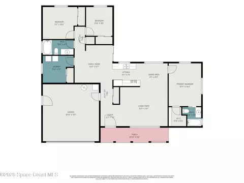 Floorplan - 952 Bayberry Ln, Rockledge, FL 32955 photo 2 of 2