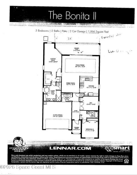 Floorplan - 3151 Anza St, Melbourne, FL 32940 photo 1 of 1