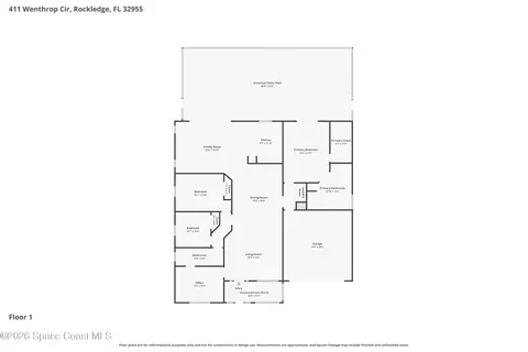 Floorplan - 411 Wenthrop Cir, Rockledge, FL 32955 photo 1 of 1