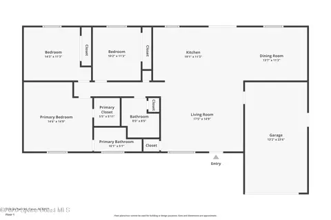 Floorplan - 7230 Barbara Rd, Cocoa, FL 32927 photo 1 of 1