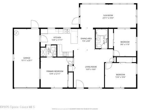 Floorplan - 824 Mallard Rd, Cocoa, FL 32926 photo 1 of 2