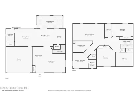 Floorplan - 406 Wenthrop Cir, Rockledge, FL 32955 photo 2 of 3