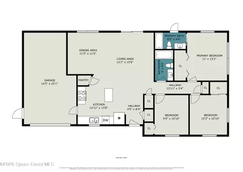 Floorplan - 1088 Basque Dr, Rockledge, FL 32955 photo 1 of 1