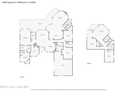 Floorplan - 3308 Cappio Dr, Melbourne, FL 32940 photo 1 of 1