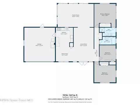 Floorplan - 413 Sparrow Dr, Satellite Beach, FL 32937 photo 1 of 1