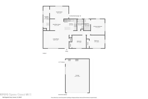 Floorplan - 540 Espanol Ave, Cocoa, FL 32927 photo 2 of 3