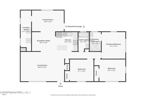 Floorplan - 540 Espanol Ave, Cocoa, FL 32927 photo 3 of 3