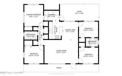 Floorplan - 830 Tupelo Dr, Melbourne, FL 32935 photo 2 of 2