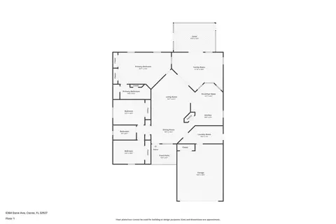 Floorplan - 6364 Dane Ave, Cocoa, FL 32927 photo 1 of 1