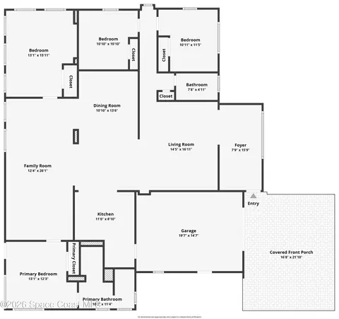 Floorplan - 2230 Sunset Ave, Indialantic, FL 32903 photo 1 of 1