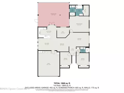 Floorplan - 1490 Goldrush Ave, Melbourne, FL 32940 photo 1 of 1