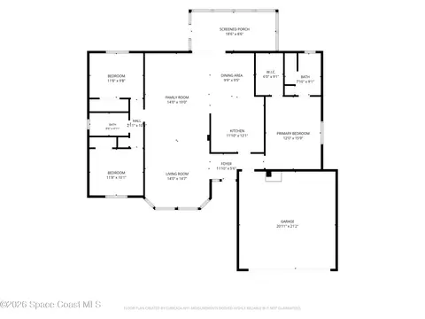 Floorplan - 1320 Ambra Dr, Melbourne, FL 32940 photo 1 of 1