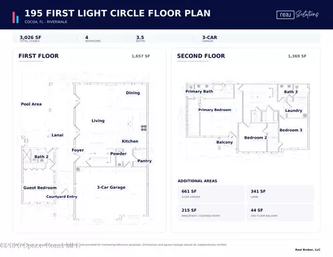 Floorplan - 195 First Light Cir, Cocoa, FL 32922 photo 1 of 1