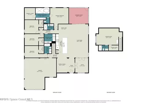 Floorplan - 1740 Indria Ln, Malabar, FL 32950 photo 4 of 6