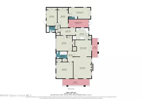 Floorplan - 640 Old Oak St, Melbourne, FL 32935 photo 1 of 1