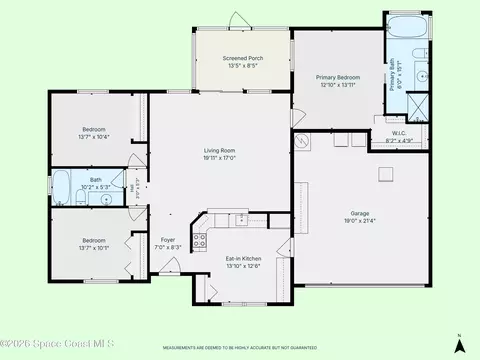 Floorplan - 888 Spirea Dr, Rockledge, FL 32955 photo 1 of 1