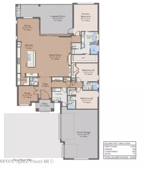 Floorplan - 8030 Waxwing Cir, Melbourne, FL 32940 photo 1 of 1