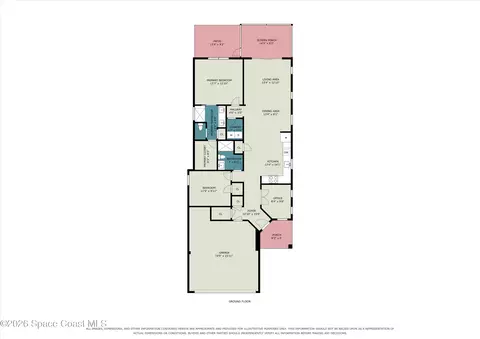Floorplan - 3484 Bubbles Ct, Melbourne, FL 32940 photo 1 of 2