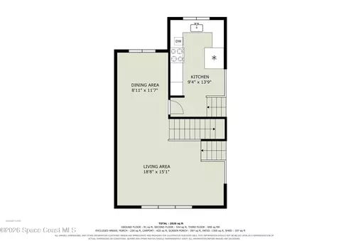 Floorplan - 126 Valencia Rd, Rockledge, FL 32955 photo 2 of 3