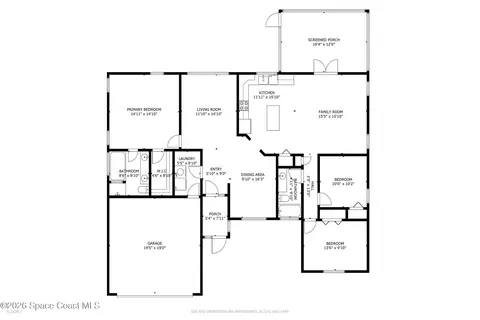 Floorplan - 1835 Longleaf Rd, Cocoa, FL 32926 photo 1 of 2