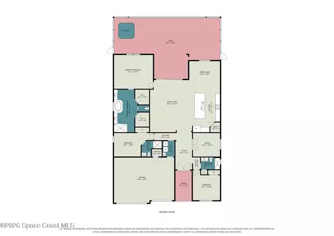 Floorplan - 2230 Caravan Pl, Melbourne, FL 32940 photo 1 of 1